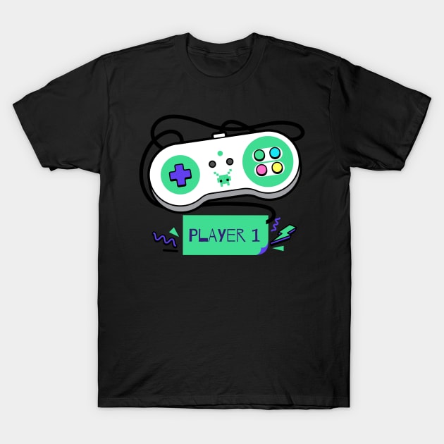 Player One T-Shirt by MrDrajan